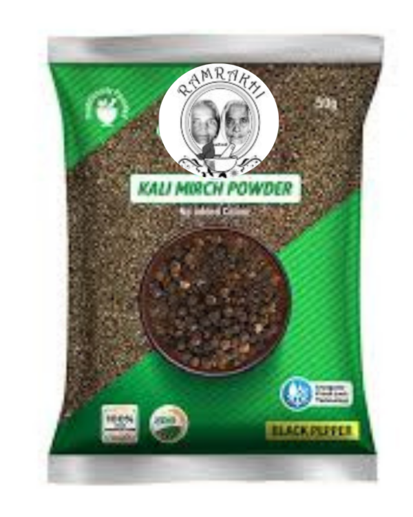 Ramrakhi Dadi Nani काली मिर्च Powder – Pure & Pungent Black Pepper Powder – Traditional Flavor & Aroma – 100g