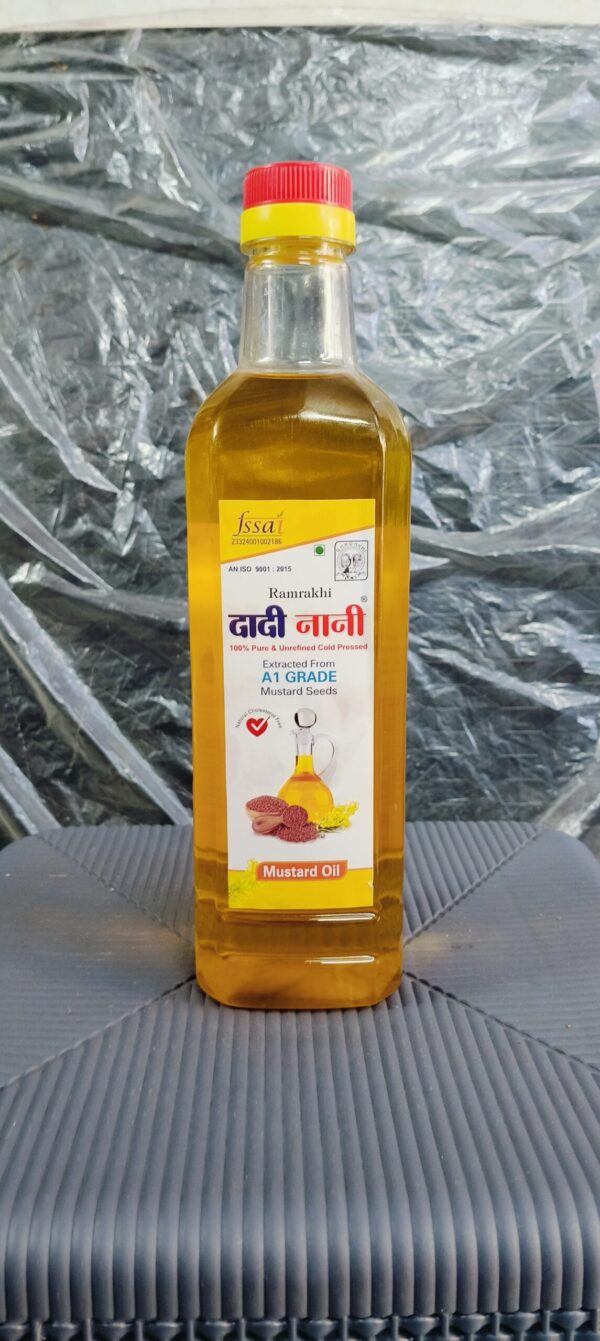 Ramrakhi Dadi Nani Oil – 100% Pure Mustard Oil – Cold Pressed, Natural, Edible & Hair Care