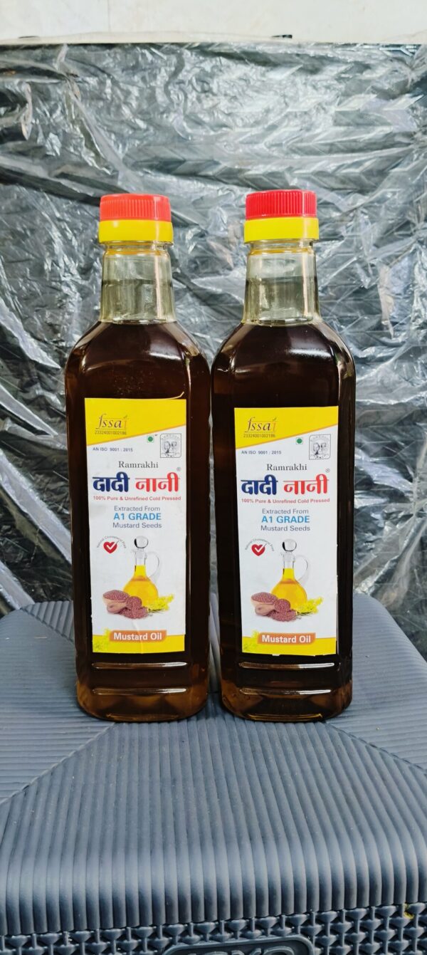 Ramrakhi Dadi Nani Black Mustard Oil – Cold Pressed Kachi Ghani – Pure, Unrefined & Traditionally Extracted - Image 2