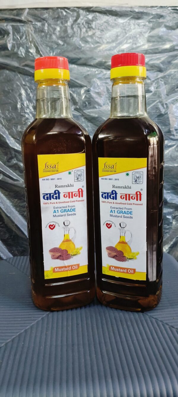 Ramrakhi Dadi Nani Black Mustard Oil – Cold Pressed Kachi Ghani – Pure, Unrefined & Traditionally Extracted - Image 3